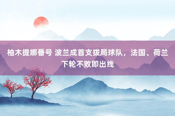 柚木提娜番号 波兰成首支拨局球队，法国、荷兰下轮不败即出线