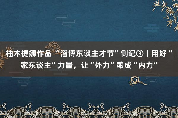 柚木提娜作品 “淄博东谈主才节”侧记③｜用好“家东谈主”力量，让“外力”酿成“内力”