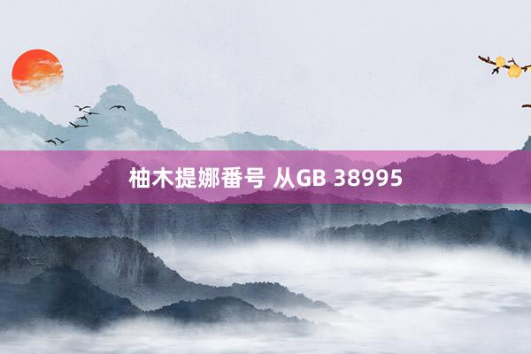 柚木提娜番号 从GB 38995