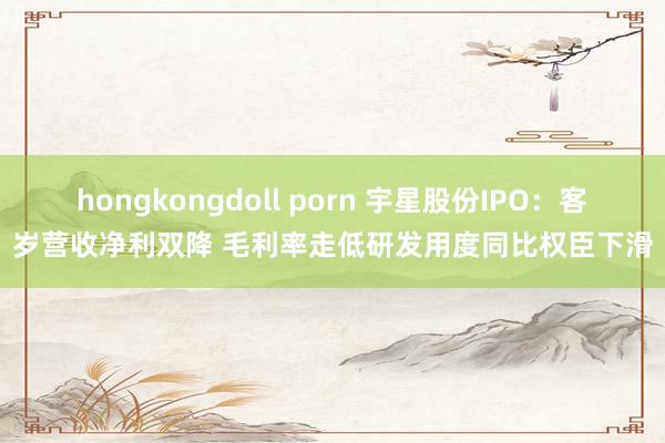 hongkongdoll porn 宇星股份IPO：客岁营收净利双降 毛利率走低研发用度同比权臣下滑