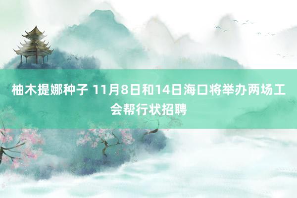 柚木提娜种子 11月8日和14日海口将举办两场工会帮行状招聘