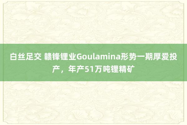 白丝足交 赣锋锂业Goulamina形势一期厚爱投产，年产51万吨锂精矿