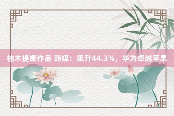 柚木提娜作品 韩媒：飙升44.3%，华为卓越苹果